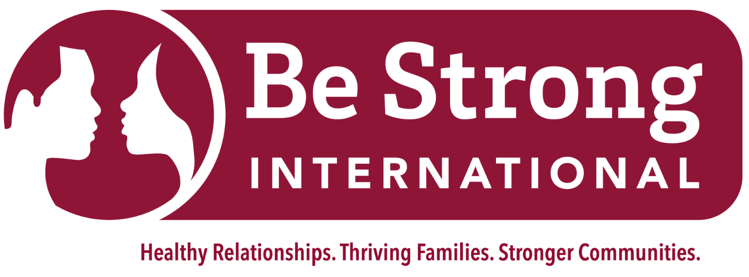 A logo for Be Strong International