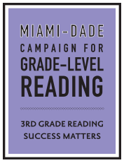 Logo for Miami-Dade's grade-level reading campaign.