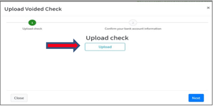Upload Voided Check